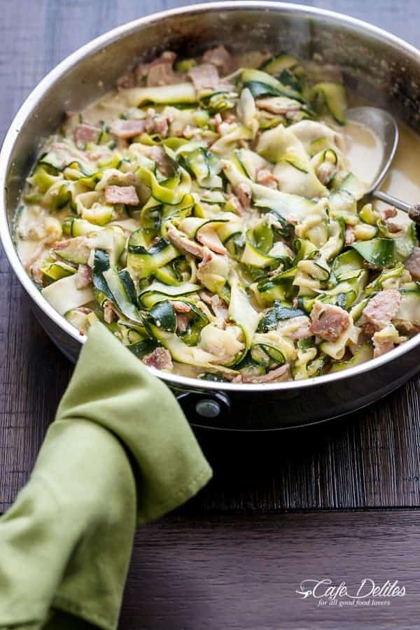 One-Pan Zucchini Carbonara: Quick & Easy No-Spiralizer Recipe